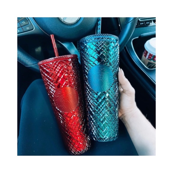 Starbucks Red Jeweled Tumbler - Picture 3 of 4